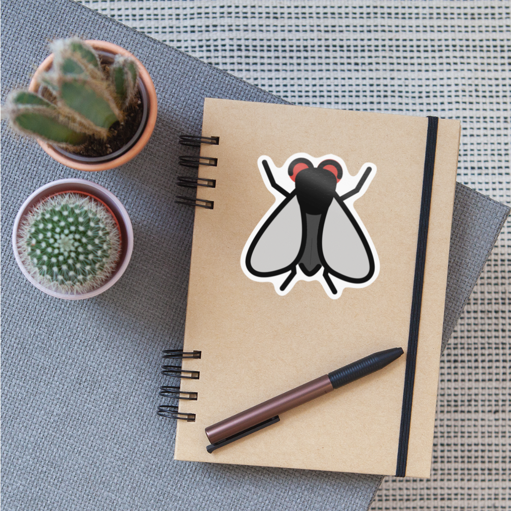 Fly Moji Sticker - Emoji.Express - white glossy