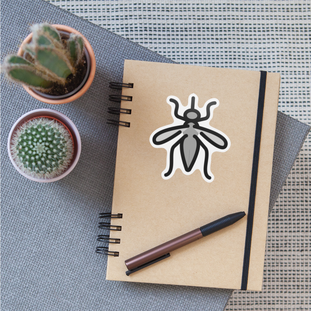 Mosquito Moji Sticker - Emoji.Express - white matte