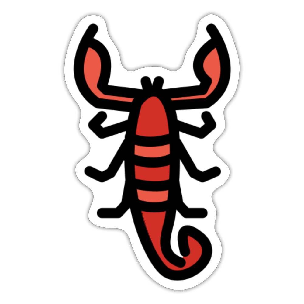 Scorpion Moji Sticker - Emoji.Express - white matte
