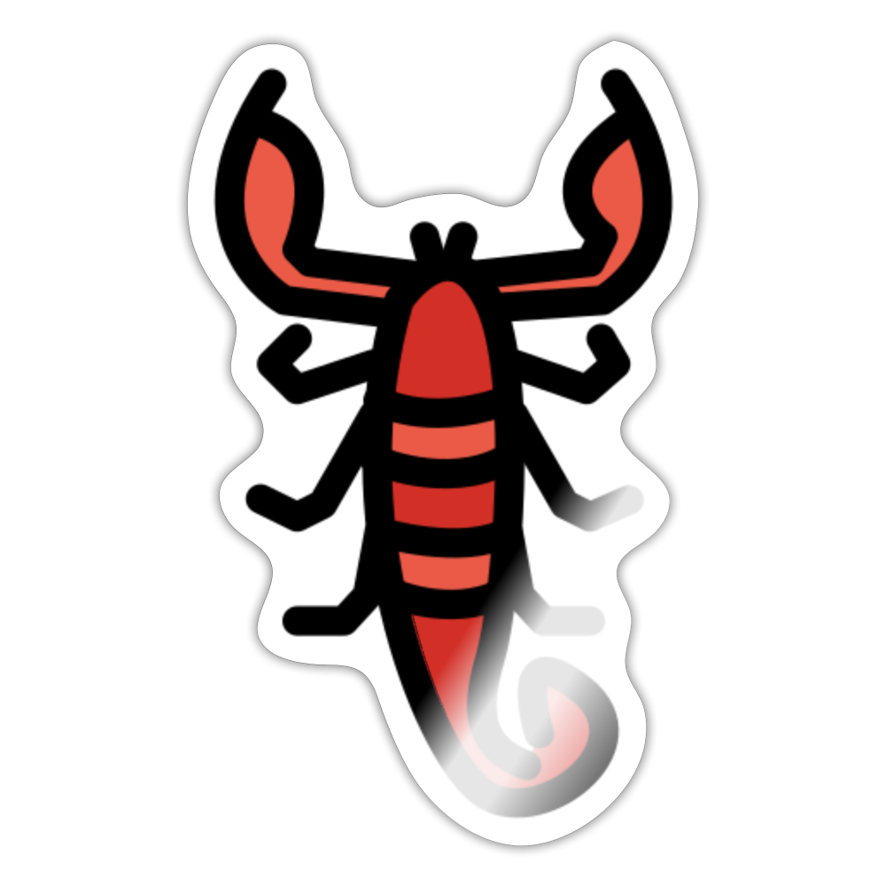 Scorpion Moji Sticker - Emoji.Express - white glossy