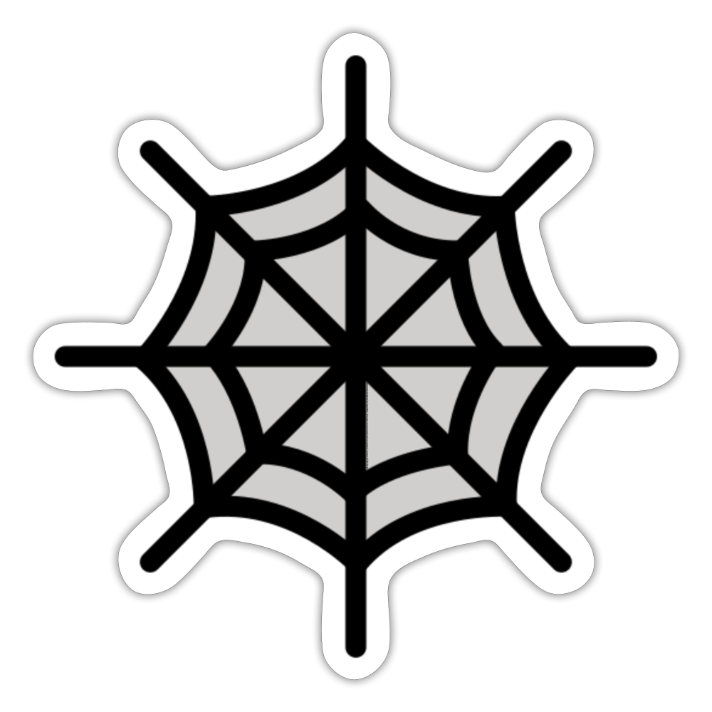 Spider Web Moji Sticker - Emoji.Express - white matte