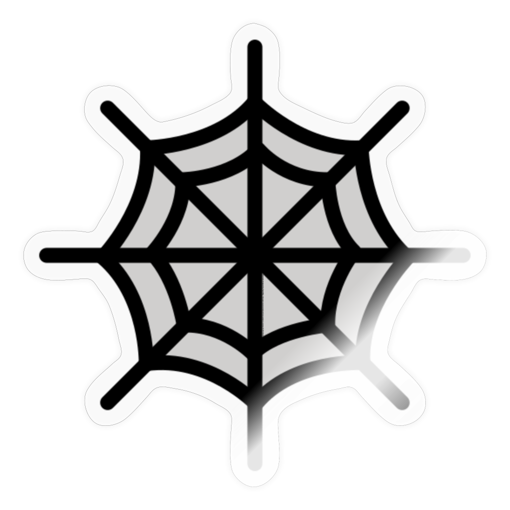 Spider Web Moji Sticker - Emoji.Express - transparent glossy
