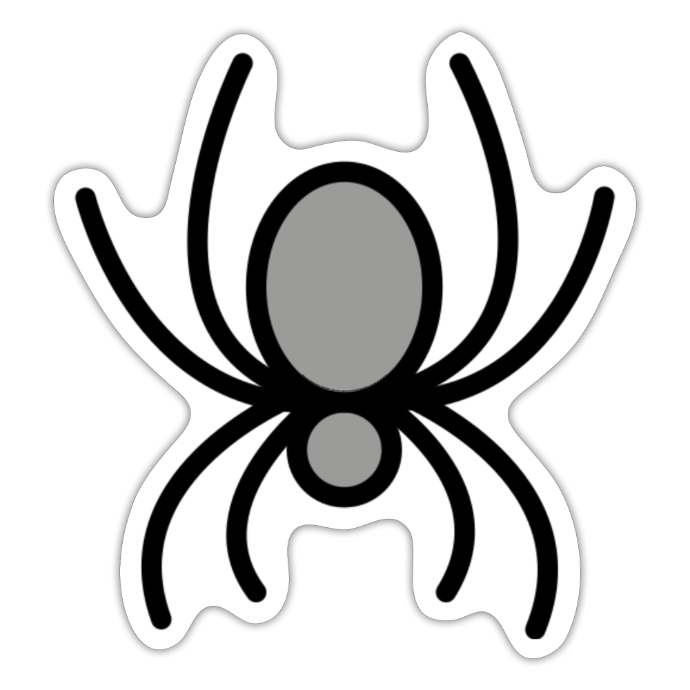 Spider Moji Sticker - Emoji.Express - white matte