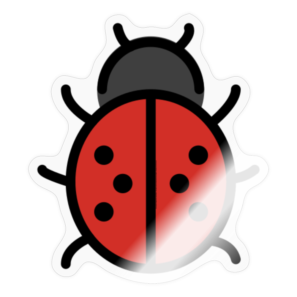 Lady Beetle Moji Sticker - Emoji.Express - transparent glossy