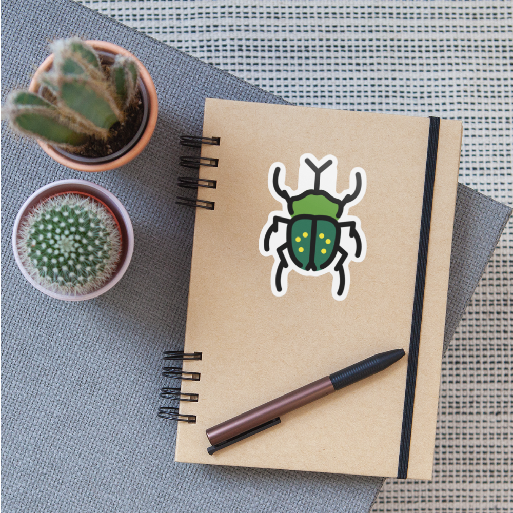 Beetle Moji Sticker - Emoji.Express - white matte