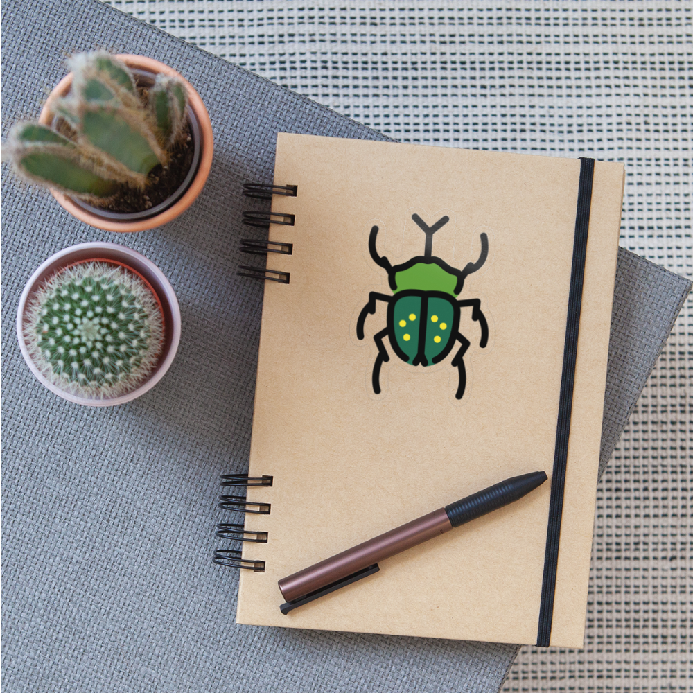 Beetle Moji Sticker - Emoji.Express - transparent glossy