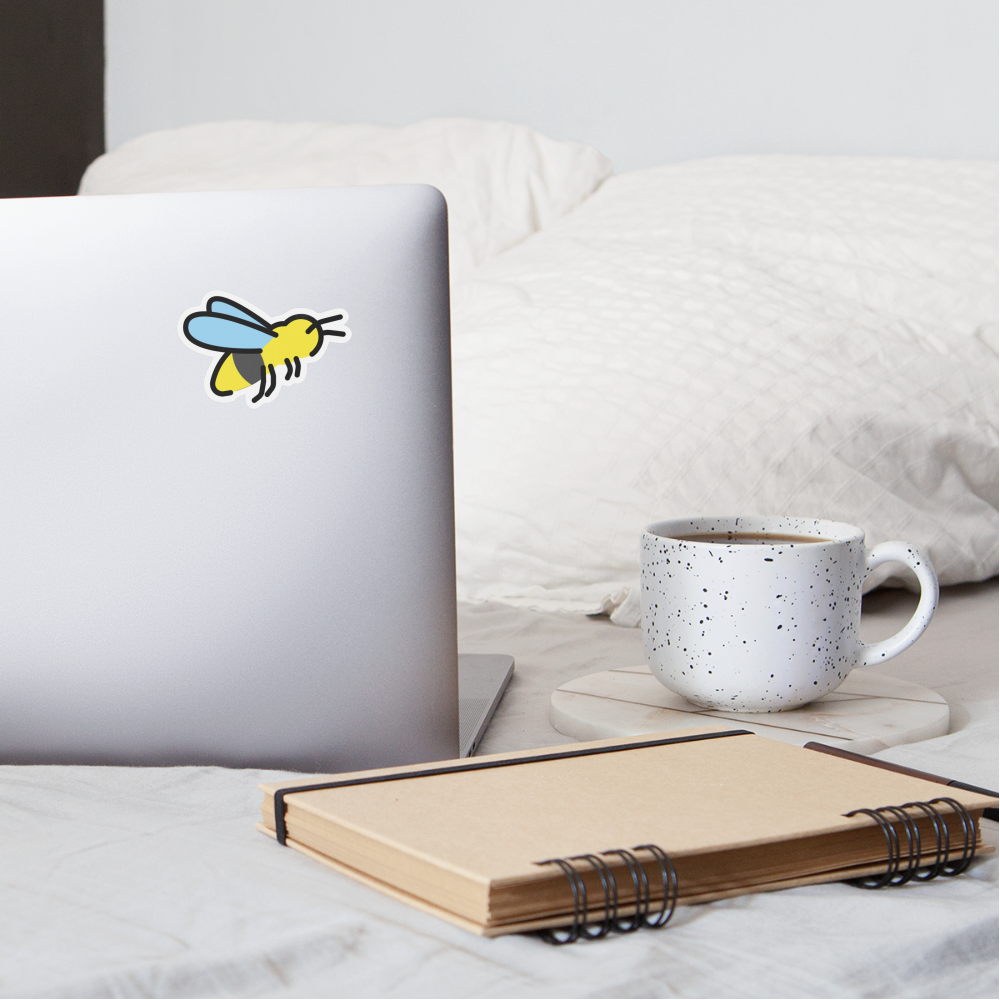 Honeybee Moji Sticker - Emoji.Express - white matte