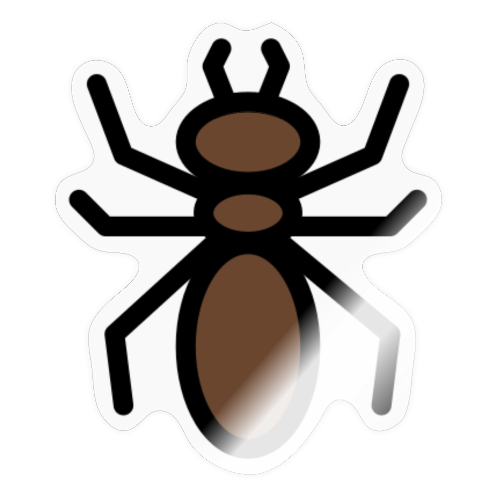 Ant Moji Sticker - Emoji.Express - transparent glossy