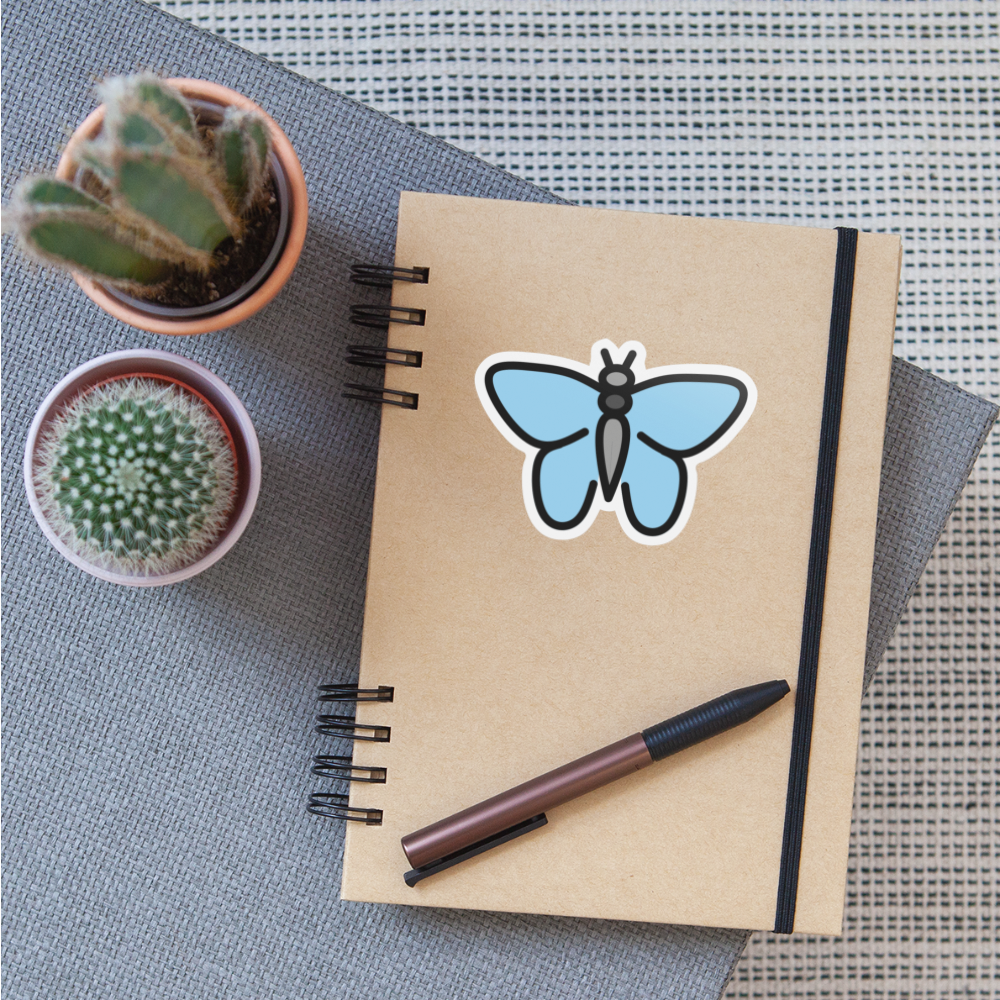 Butterfly Moji Sticker - Emoji.Express - white matte