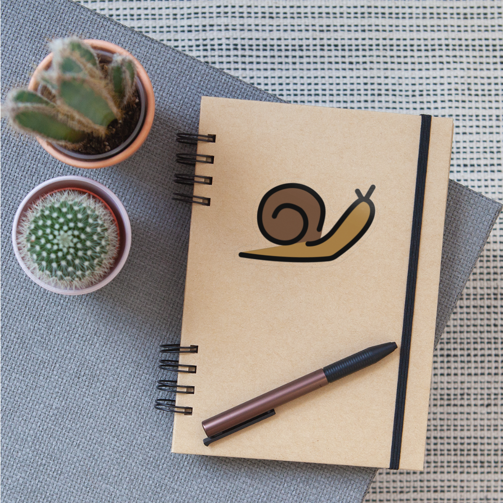 Snail Moji Sticker - Emoji.Express - transparent glossy