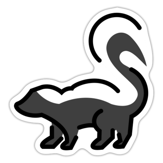 Skunk Moji Sticker - Emoji.Express - white matte