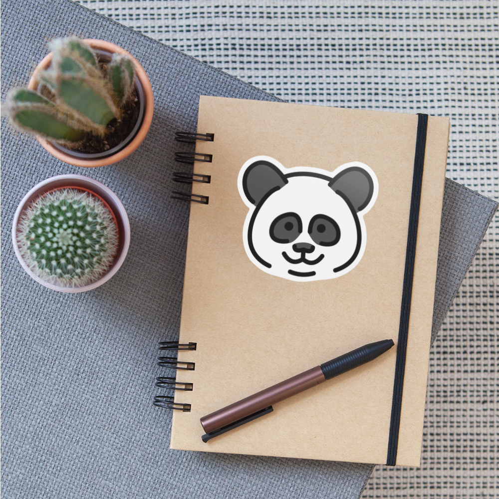 Panda Moji Sticker - Emoji.Express - white matte