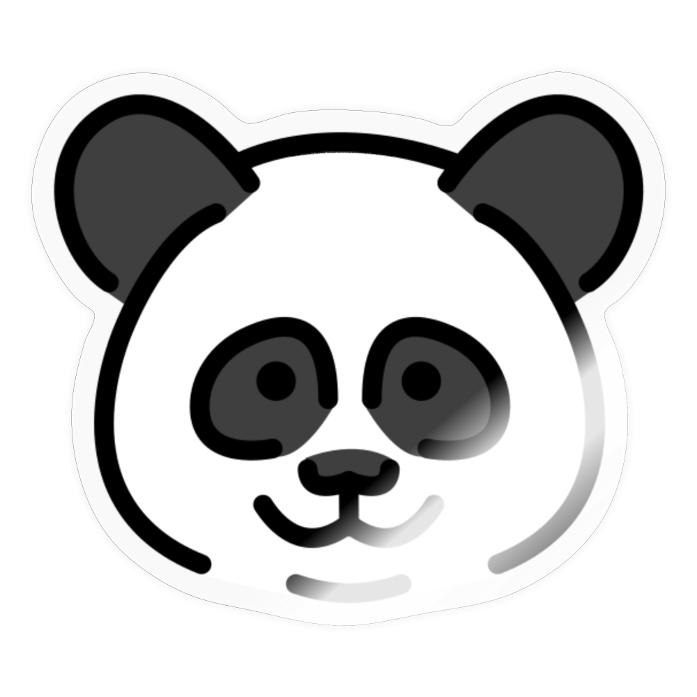 Panda Moji Sticker - Emoji.Express - transparent glossy