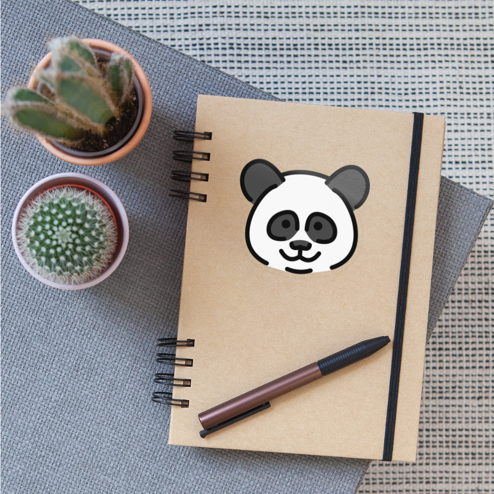 Panda Moji Sticker - Emoji.Express - transparent glossy