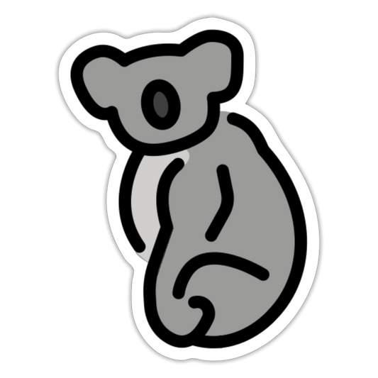 Koala Moji Sticker - Emoji.Express - white matte