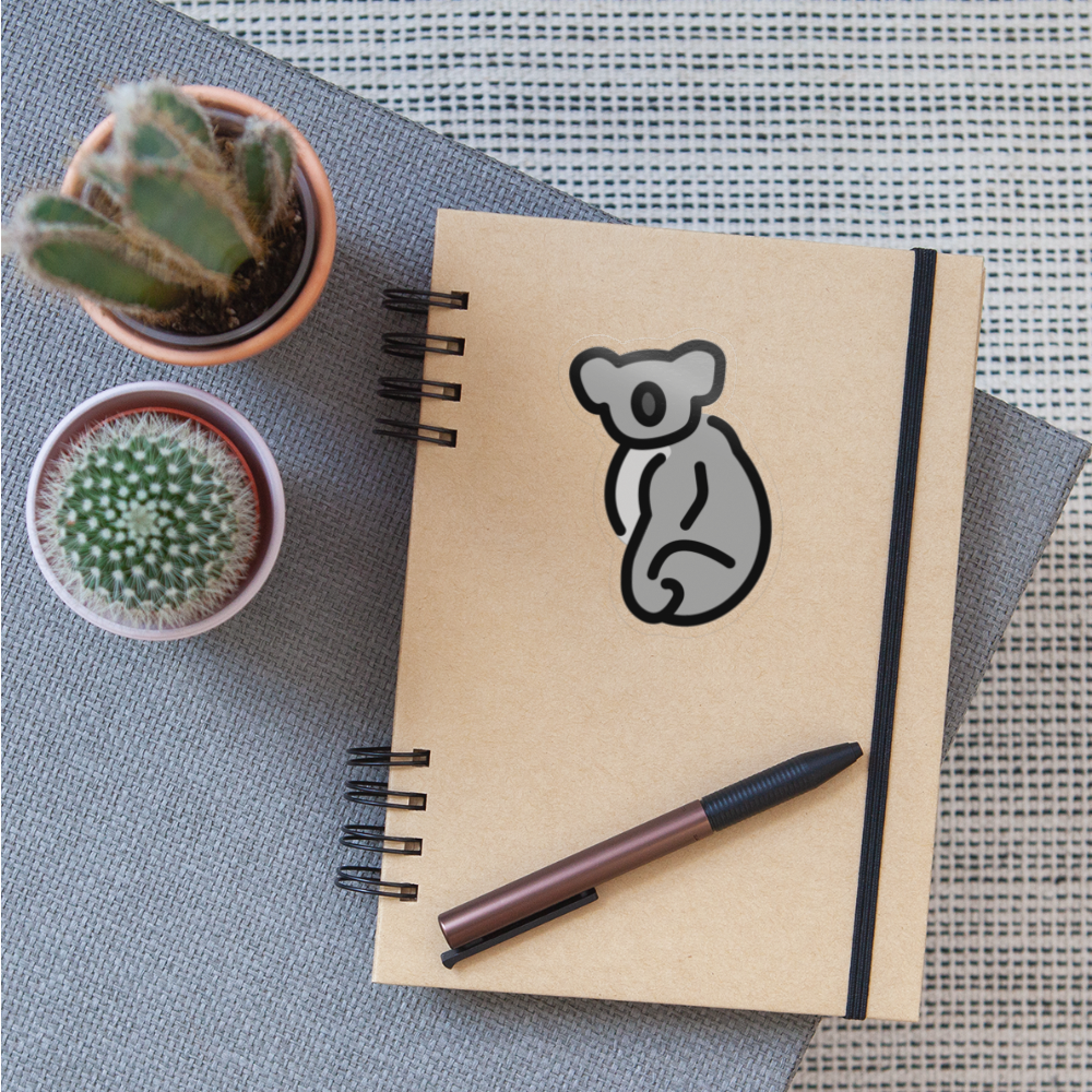 Koala Moji Sticker - Emoji.Express - transparent glossy