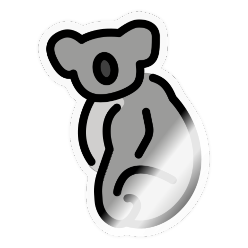 Koala Moji Sticker - Emoji.Express - transparent glossy