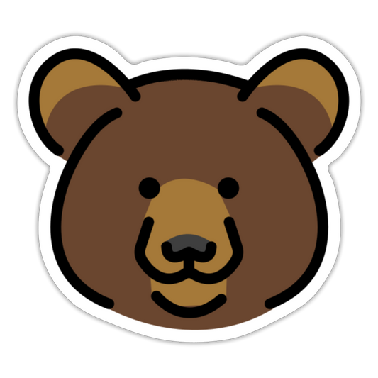 Bear Moji Sticker - Emoji.Express - white matte