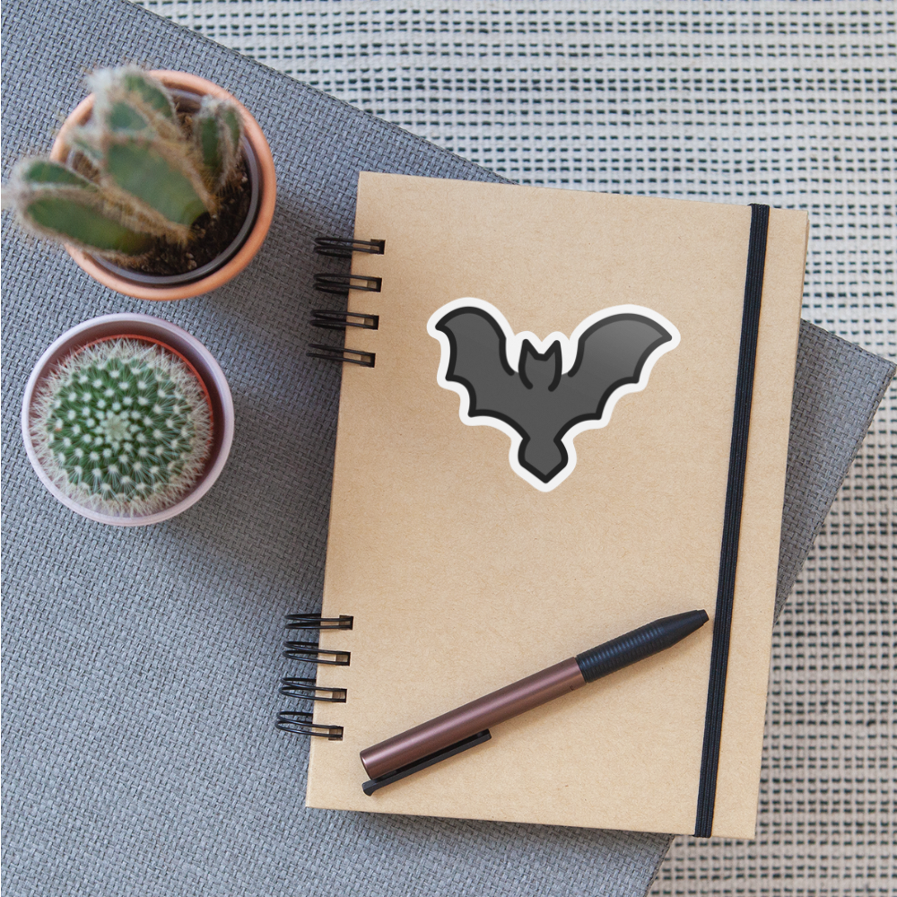 Bat Moji Sticker - Emoji.Express - white matte