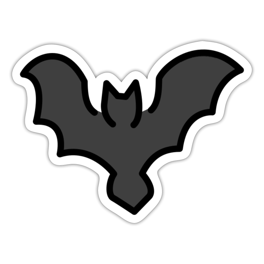 Bat Moji Sticker - Emoji.Express - white matte