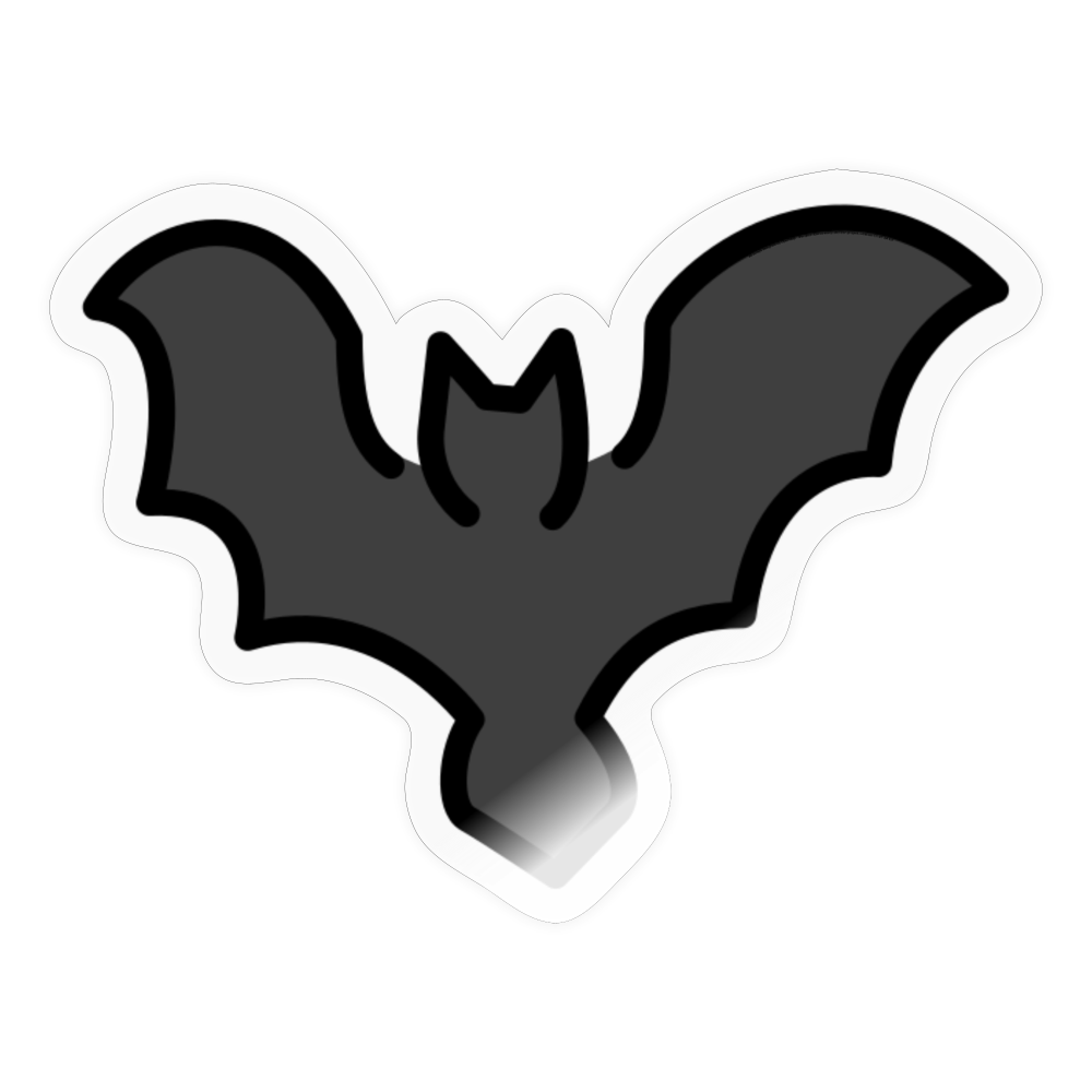 Bat Moji Sticker - Emoji.Express - transparent glossy