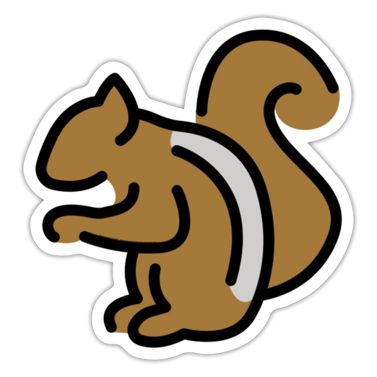 Chipmunk Moji Sticker - Emoji.Express - white matte