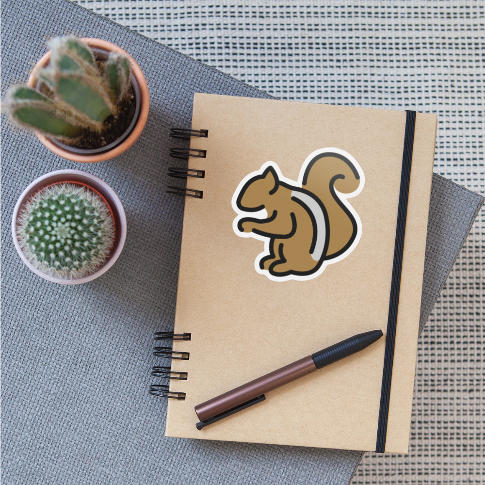 Chipmunk Moji Sticker - Emoji.Express - white matte