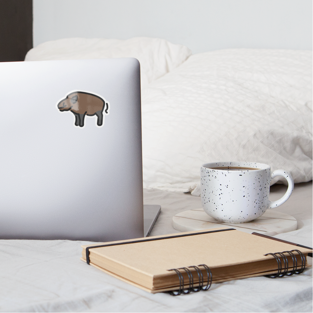 Boar Moji Sticker - Emoji.Express - white glossy