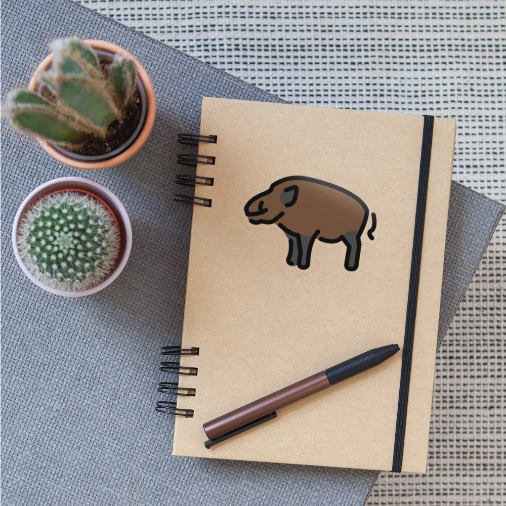 Boar Moji Sticker - Emoji.Express - transparent glossy