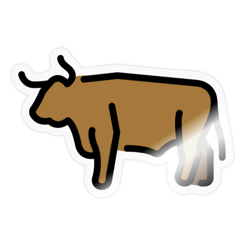 Ox Moji Sticker - Emoji.Express - transparent glossy