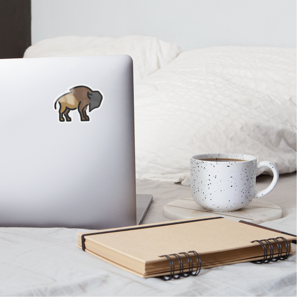 Bison Moji Sticker - Emoji.Express - white glossy