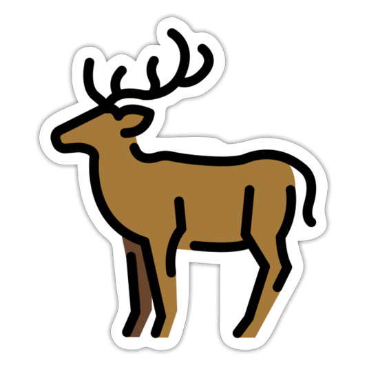 Deer Moji Sticker - Emoji.Express - white matte