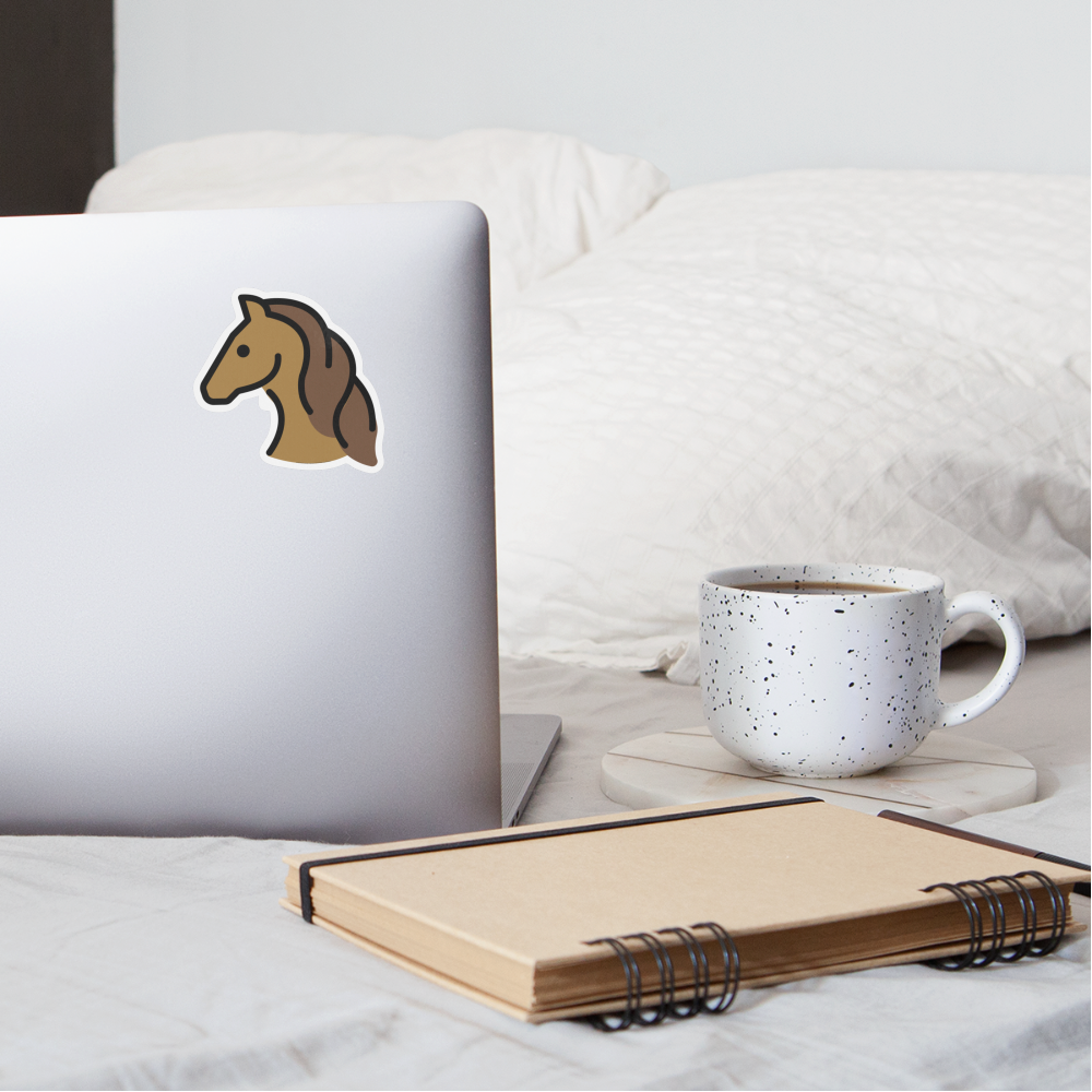 Horse Face Moji Sticker - Emoji.Express - white matte