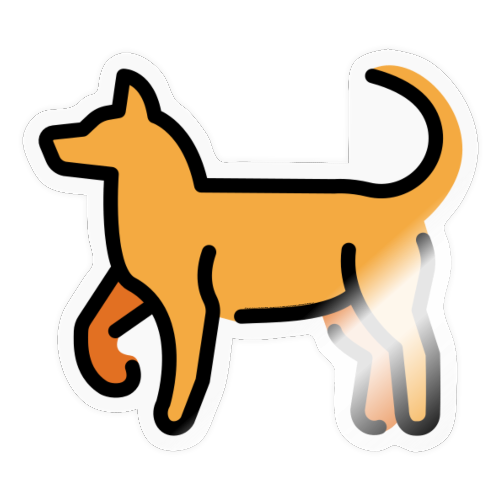 Dog Moji Sticker - Emoji.Express - transparent glossy