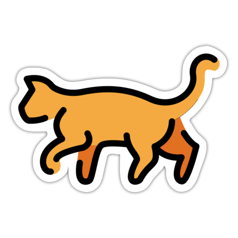 Cat Moji Sticker - Emoji.Express - white matte