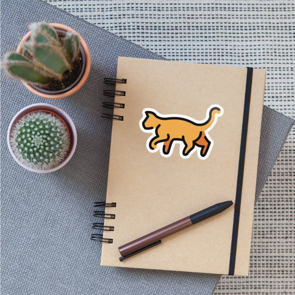 Cat Moji Sticker - Emoji.Express - white glossy