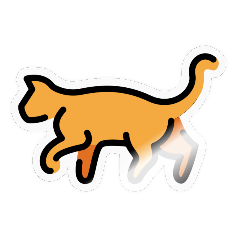 Cat Moji Sticker - Emoji.Express - transparent glossy