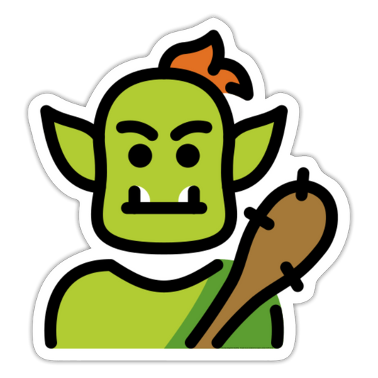 Troll Moji Sticker - Emoji.Express - white matte