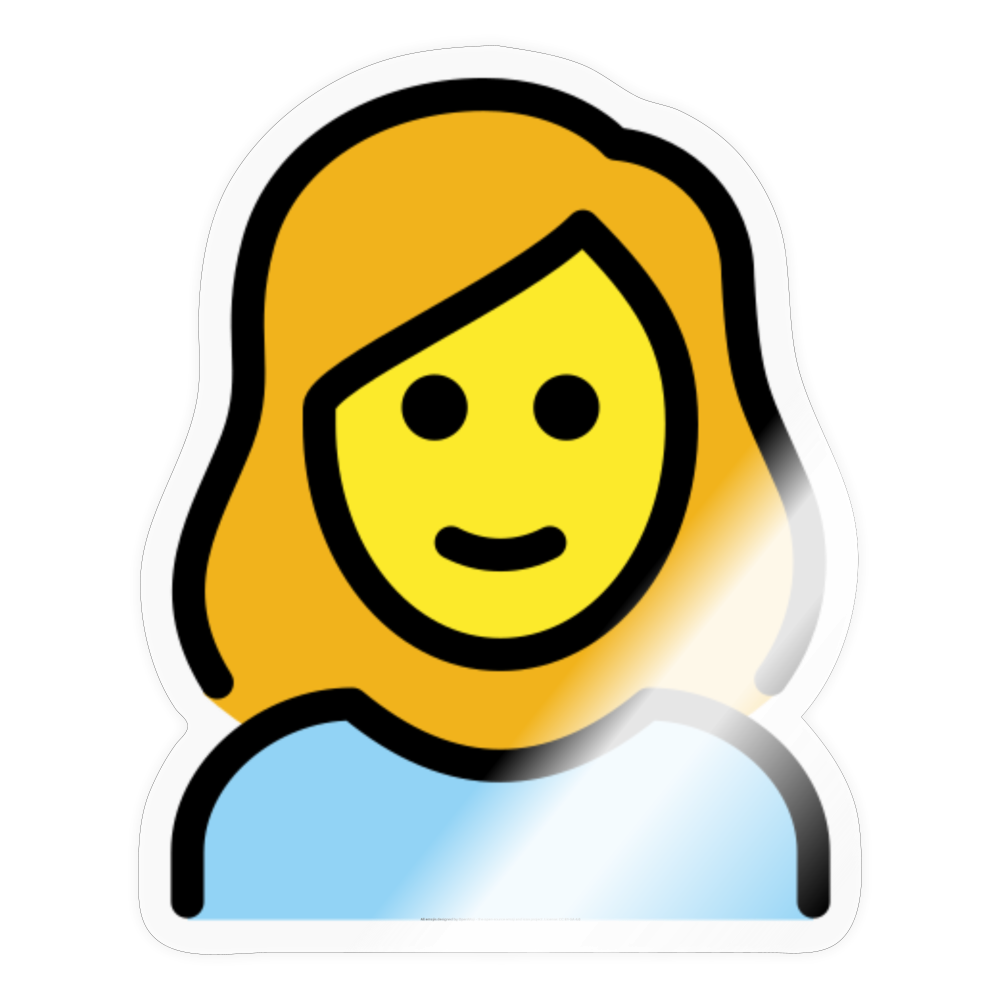 Woman Moji Sticker - Emoji.Express - transparent glossy