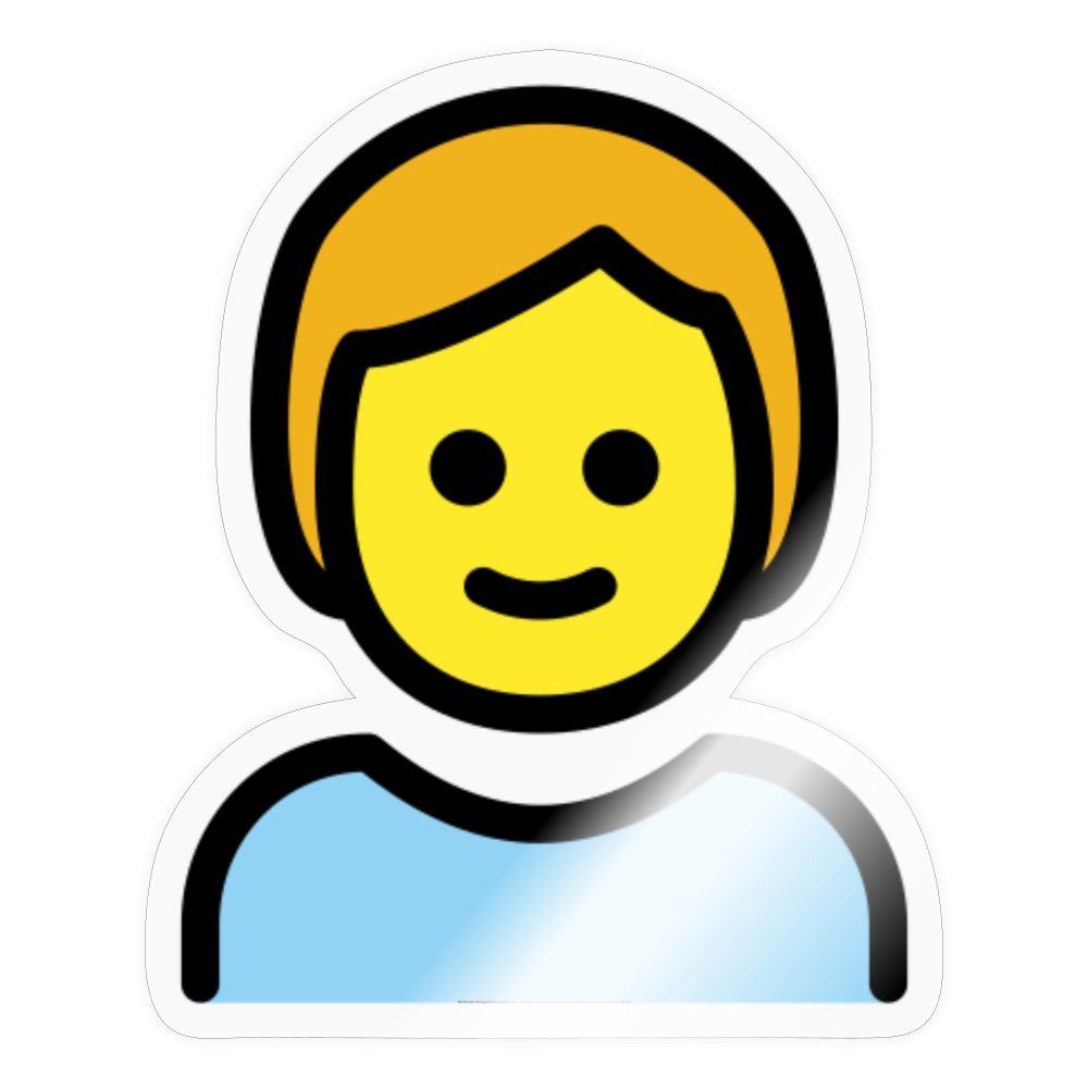 Child Moji Sticker - Emoji.Express - transparent glossy