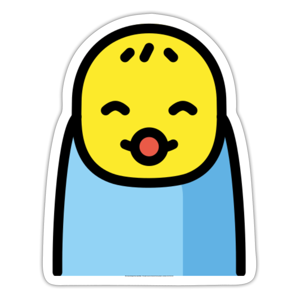 Baby Moji Sticker - Emoji.Express - white matte