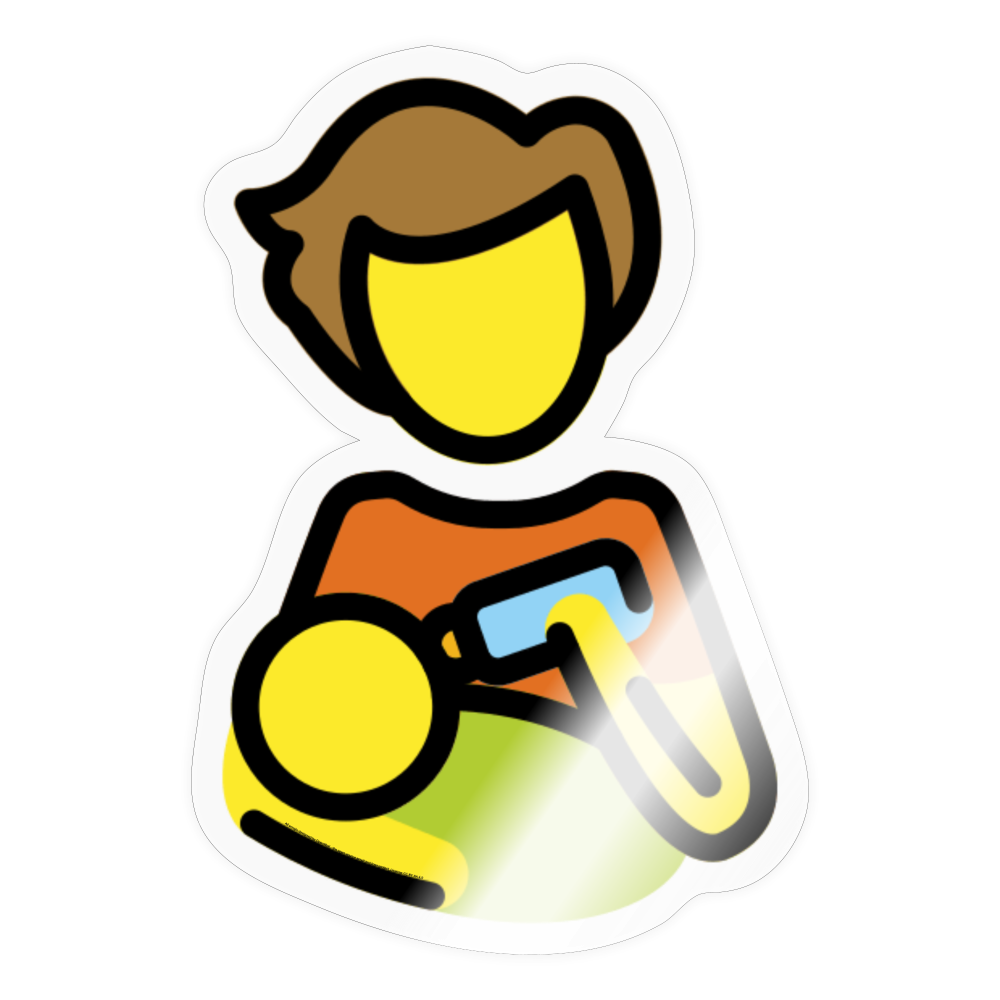 Person Feeding Baby Moji Sticker - Emoji.Express - transparent glossy
