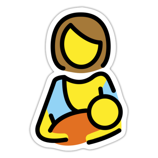 Breast-Feeding Moji Sticker - Emoji.Express - white matte
