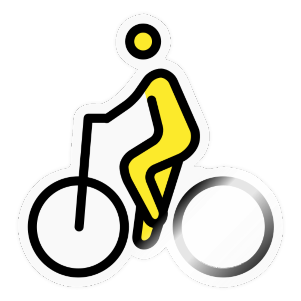 Person Biking Moji Sticker - Emoji.Express - transparent glossy