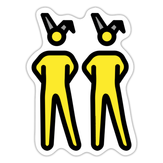People with Bunny Ears Moji Sticker - Emoji.Express - white matte