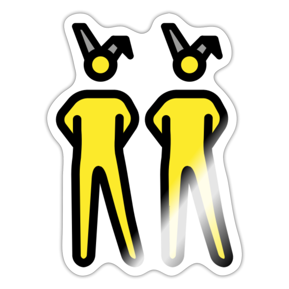 People with Bunny Ears Moji Sticker - Emoji.Express - white glossy