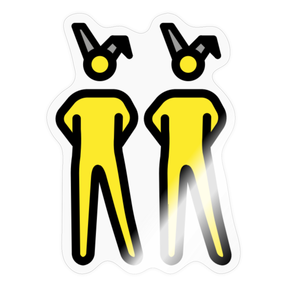 People with Bunny Ears Moji Sticker - Emoji.Express - transparent glossy