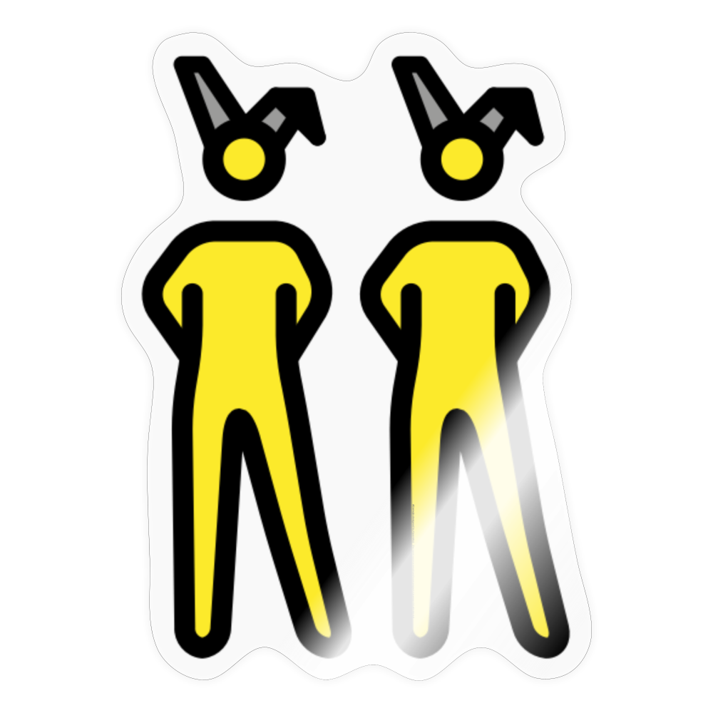 Men with Bunny Ears Moji Sticker - Emoji.Express - transparent glossy