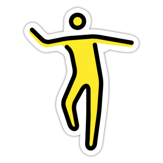 Man Dancing Moji Sticker - Emoji.Express - white matte