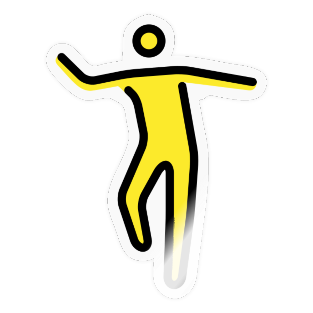 Man Dancing Moji Sticker - Emoji.Express - transparent glossy